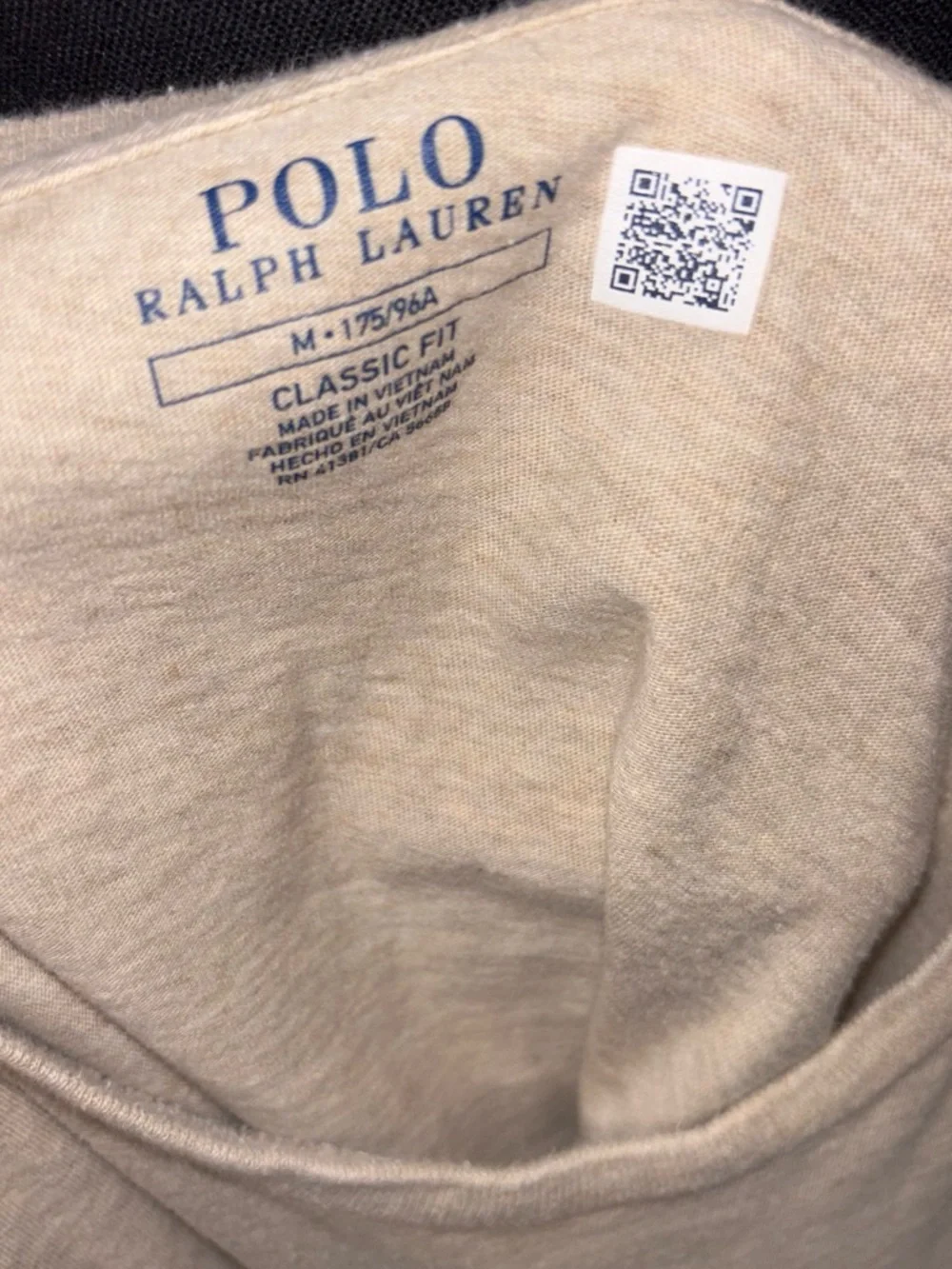 Polo by Ralph Lauren Beige Long-Sleeve Crewneck Shirt